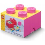 LEGO® úložný box 25 x 25 x 18 cm růžová – Zboží Dáma