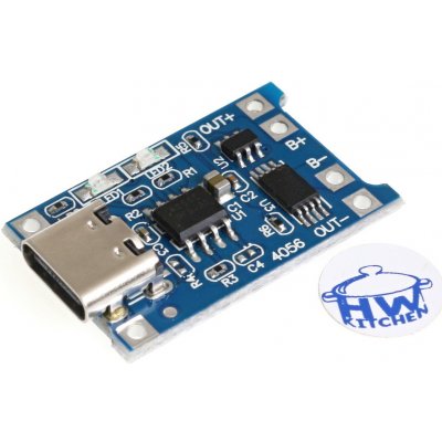 HWKITCHEN USB-C nabíječka LiPol/LiIon 1A s ochranou HW436 – Zboží Živě