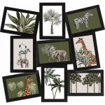DekorStyle Fotorámeček na 9 fotek Cali černá – Zboží Živě