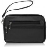 Abruzzo pánská kožená kabelka prostorná klasická černá – Zboží Dáma