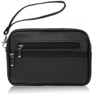 Abruzzo pánská kožená kabelka prostorná klasická černá – Zboží Dáma