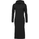 Willard ANIELA Dámské dlouhé mikinové šaty černá – Zboží Dáma