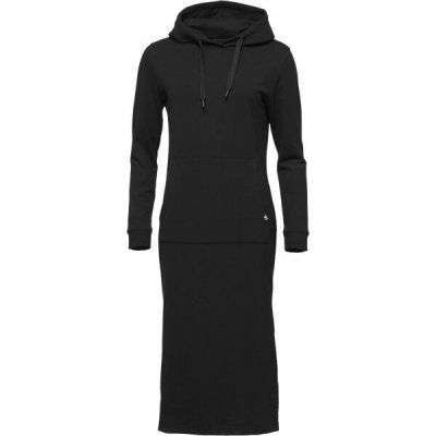 Willard ANIELA Dámské dlouhé mikinové šaty černá – Zboží Dáma