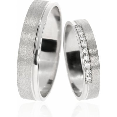 Zlatnictví Helios Zlaté snubní prsteny L 226 Se Zirkony – Hledejceny.cz