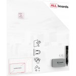 Allboards TSO120x120 Skleněná tabule 120 x 120 cm PREMIUM TSO120x120 – Zboží Živě