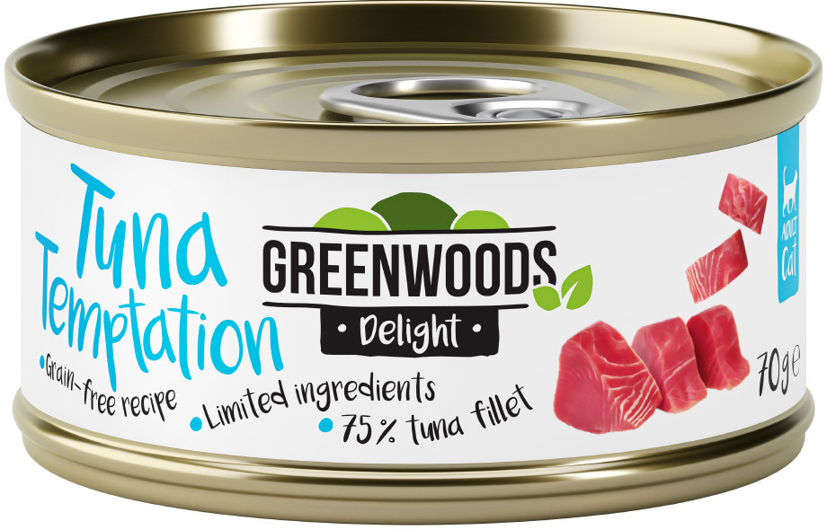 Greenwoods Delight Tuna Fillet 48 x 70 g