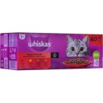 Whiskas Klasické pokrmy kuře hovězí jehně drůbež ve šťávě 40 x 85 g – Sleviste.cz