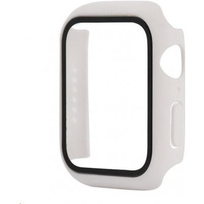 COTEetCI polykarbonátové pouzdro s ochranou displeje pro Apple Watch 7 45mm, bílá 25003-WH