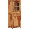 Regál a polička Nábytek XL Skříň highboard 40 x 34 x 110 cm masivní akáciové dřevo