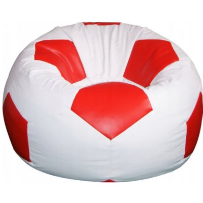 Fitmania Fotbalový míč XXL 430L vzor 14 bílo-červená – Zboží Dáma