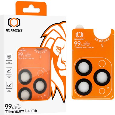 Tel Protect tvrzené sklo Titanium Lens 99% AR na fotoaparát pro iPhone 16 Pro-16 Pro Max Black 3 pcs 137509 – Zboží Živě