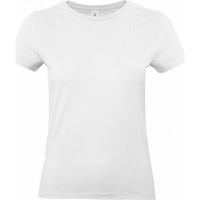 B&C Základní bavlněné hladké dámské tričko Bílá – Zboží Mobilmania