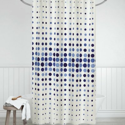 Bellatex Sprchový závěs Tečky modrá, 180 x 200 cm – Hledejceny.cz