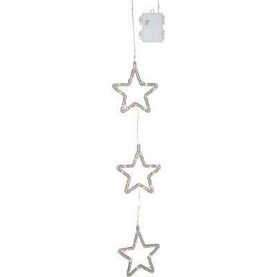 Star trading Závěsná LED dekorace hvězdičky STINA V.58cm čirá – Hledejceny.cz