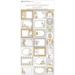 Anděl Samolepicí jmenovky na dárky - s glitry - 23 ks - 10653 – Zboží Dáma