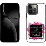 mmCase na iPhone 13 Pro 6.1 - vtipný text 7 černobílé pozadí – Zboží Mobilmania