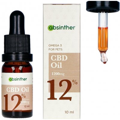 Absinther CBD olej pro zvířata 12% 10 ml – Zboží Dáma