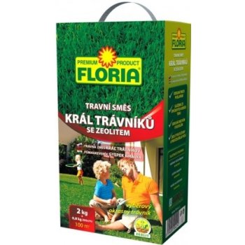 Travní směs Král trávníků Floria 2 kg + zeolit 800g - 000781