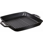 Staub Litinová čtvercová grilovací s uchy 28x28cm – Sleviste.cz