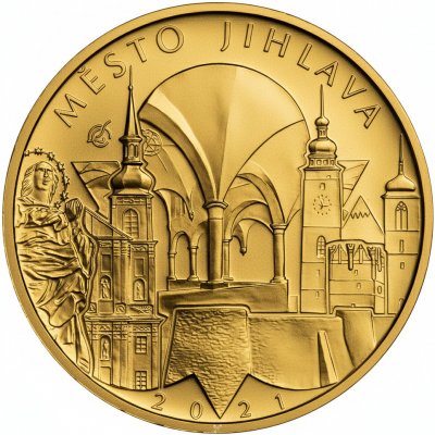 ČNB Zlatá mince 5000 Kč Jihlava 2021 Standard 1/2 oz – Zboží Dáma