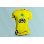 Sandratex dětské bavlněné tričko John Deere 1 žlutá – Zboží Dáma