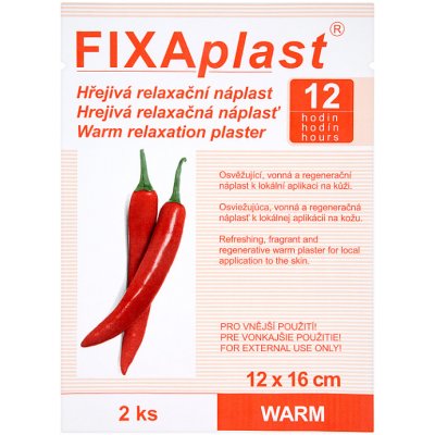 Fixaplast Hřejivá relaxační náplast 2 ks – Zboží Mobilmania