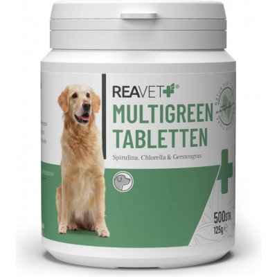 Reavet MultiGreen tablety s chlorellou a spirulinou 500 ks – Hledejceny.cz