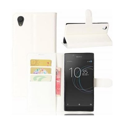 Pouzdro Gaines PU kožené Sony Xperia L1 - bílé – Zbozi.Blesk.cz