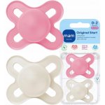 Mam silikon dudlík Start s krabičkou Girl pudrová/šedá 2 ks – Zboží Dáma