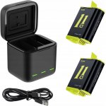 Telesin 3-slot nabíječka + 2 baterie set pro GoPro Hero 9/10/11 GP-BNC-901-B – Zboží Živě
