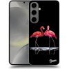Pouzdro a kryt na mobilní telefon Picasee ULTIMATE CASE Samsung Galaxy S24 + S926B 5G - Flamingos couple