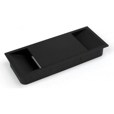 EMUCA Plastová obdélníková průchodka 152 x 61 mm černá 10 ks 5012614 – Hledejceny.cz