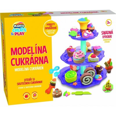 MAC TOYS Cukrárna herní set modelína s nástroji a podnosem na dorty – Hledejceny.cz