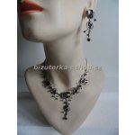 bizuterka-eshop.cz souprava náhrdelník a naušnice šedá s kamínky BZ-04394 – Sleviste.cz