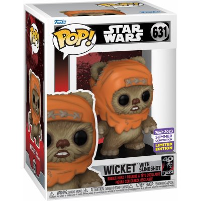 Funko Pop! Wicket with Slingshot Star Wars 2023 Summer Convention Limited Edition – Zbozi.Blesk.cz