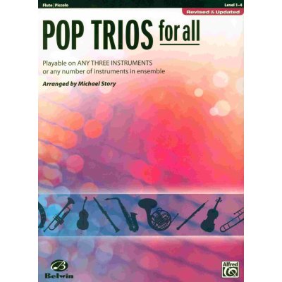 POP TRIOS FOR ALL Revised & Updated level 1-4 příčná flétna/pikola