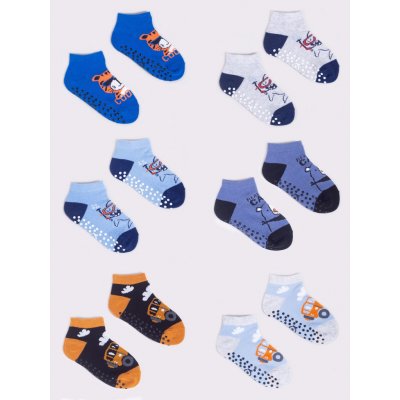 Yoclub Chlapecké kotníkové ponožky 6Pack SKS 0089C AA0A 002 Vícebarevné