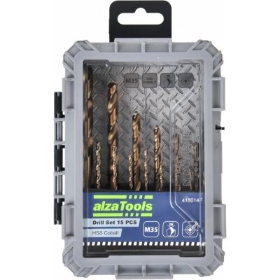 Sada vrtáků AlzaTools Cobalt Drill Bits Set 15PCS (AT-CDBS15)