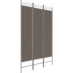 Vidaxl 3dílný paraván antracitový 120 x 200 cm textil – Zboží Dáma
