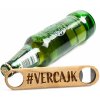 FK Dřevěný otvírák na láhve – #VERCAJK