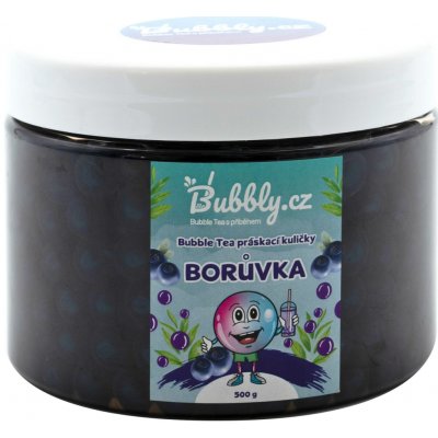Bubbly.cz Domácí Bubble Tea Práskací kuličky borůvka 0,5 kg – Zbozi.Blesk.cz