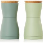 AdHoc Twin Sada mlýnků na pepř a sůl tmavá světlá zelená 13,3 cm – Zboží Dáma