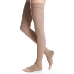 Maxis Stehenní punčochy s krajkou Micro délka normal bez špice bronz – Sleviste.cz