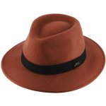 Fiebig since 1903 Cestovní nemačkavý klobouk vlněný zrzavý s černou stuhou – Sleviste.cz