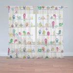 SABLIO Záclony Ptáčci: 2ks 150x250cm – Hledejceny.cz