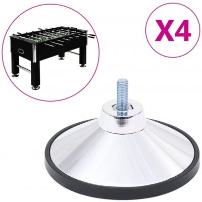 Vidaxl Nivelační nohy pro stolní fotbal 4 ks chrom – Sleviste.cz