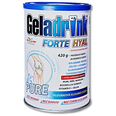 Orling Geladrink Forte HYAL 420 g příchuť jahoda