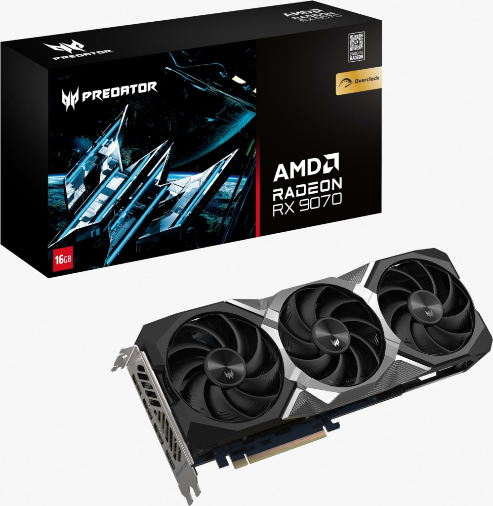 Acer Predator BiFrost Radeon RX 9070 OC 16GB GDDR6 DP.Z4GWW.P01