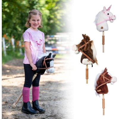 Hobby Horse HKM Bella beginner hnědá bílá – Sleviste.cz
