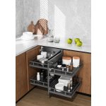 Cemux Corner Comfort Style s tlumením antracit 1000 mm – Zboží Dáma